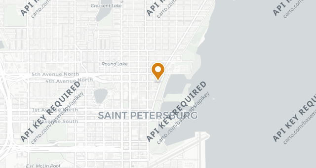 Map showing Birch & Vine Restaurant