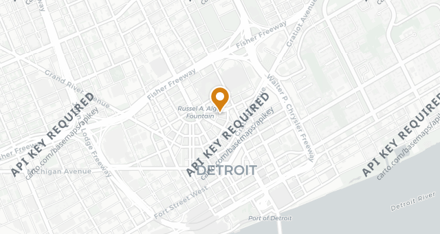 Map showing Vertical Detroit
