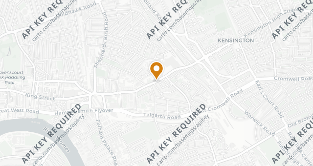 Map showing Café Paradiso