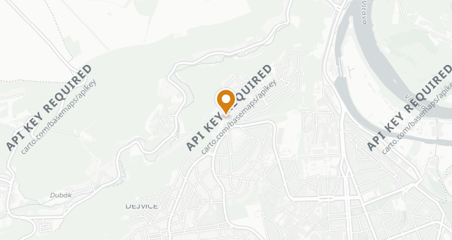 Map showing U Matěje