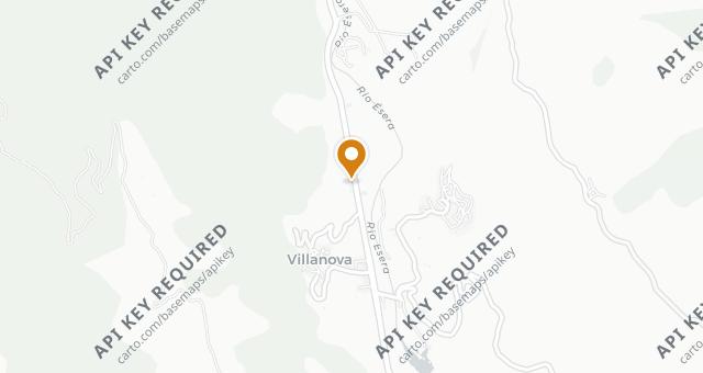 Map showing Casa Arcas