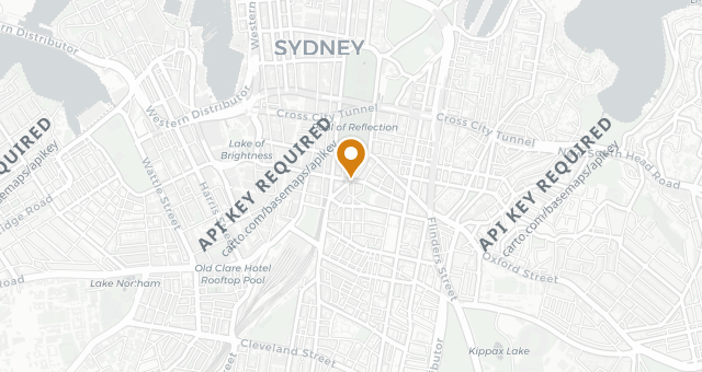 Map showing Chin Chin Sydney