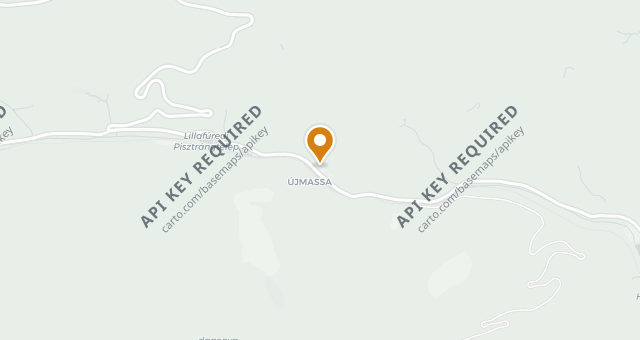 Map showing Vendéglő a Pisztrángoshoz