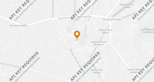 Map showing Deux Gares Express