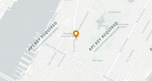 Map showing Bar Boulud