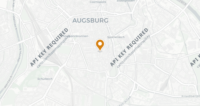 Map showing BLOCK HOUSE Augsburg