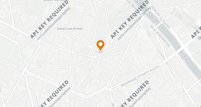 Map showing Rive Gauche