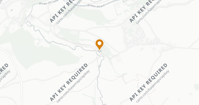 Map showing Iford Manor Café & Kitchen