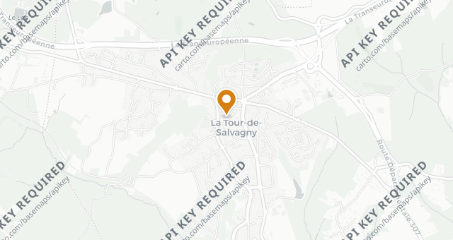 Map showing La Maison Salvagny