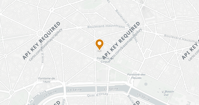 Map showing Origines Restaurant