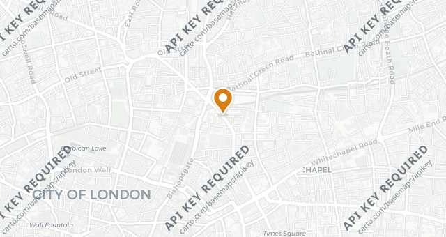 Map showing Hawksmoor Spitalfields