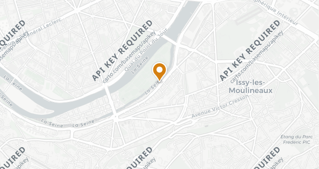 Map showing La Passerelle