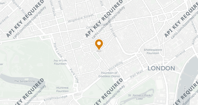 Map showing Hakkasan Mayfair