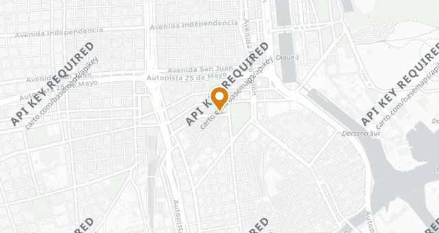Map showing Caseros