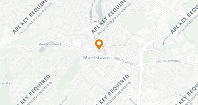 Map showing 1776 Morristown