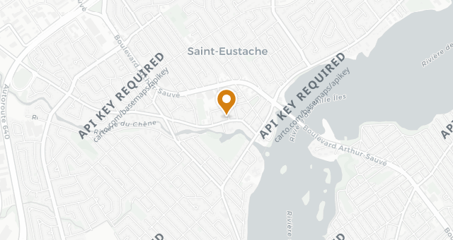 Map showing Le Géraldine