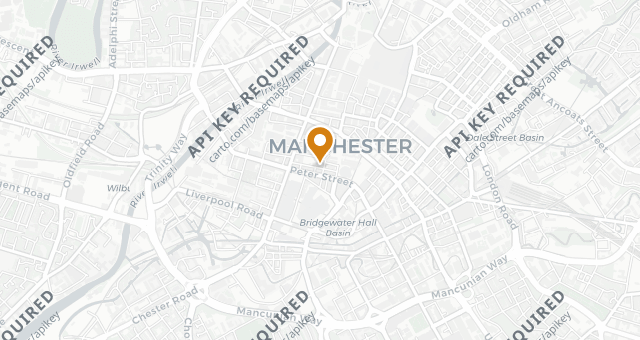 Map showing Blacklock Manchester