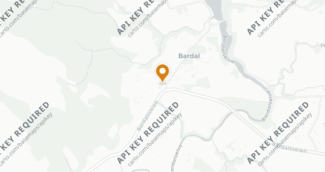 Map showing Bardal