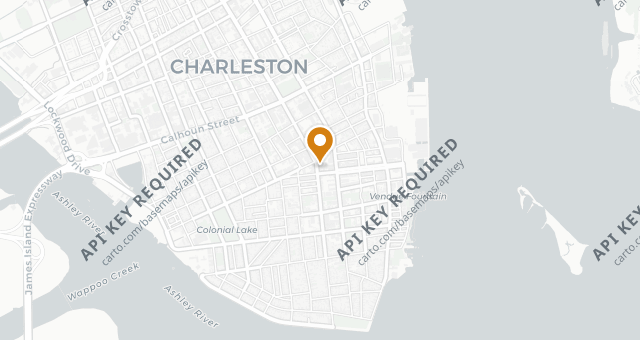 Map showing Charleston Grill