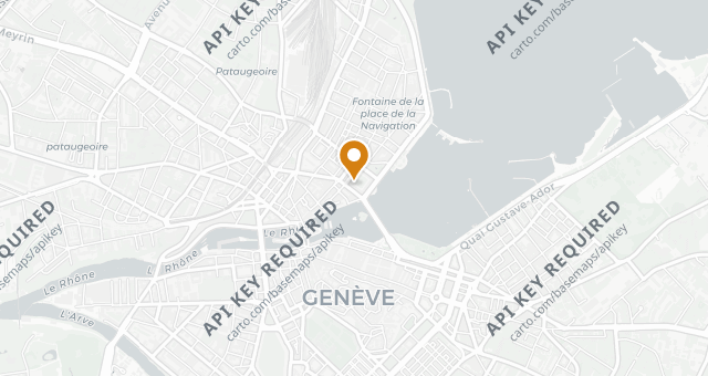 Map showing Hôtel Bristol Genève