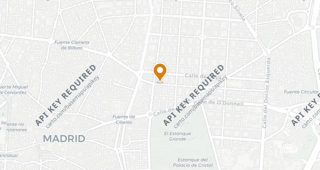 Map showing La Bien Aparecida