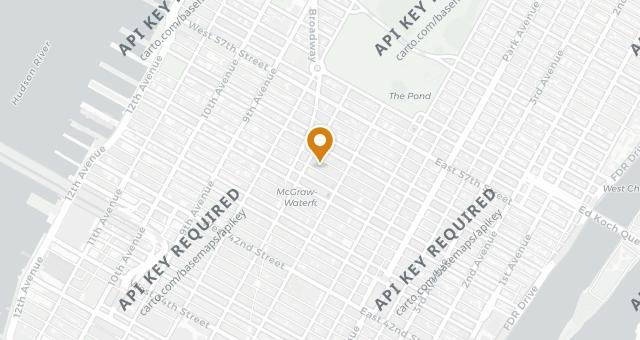 Map showing Le Bernardin