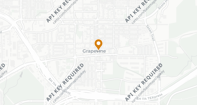 Map showing Bacchus Kitchen + Bar