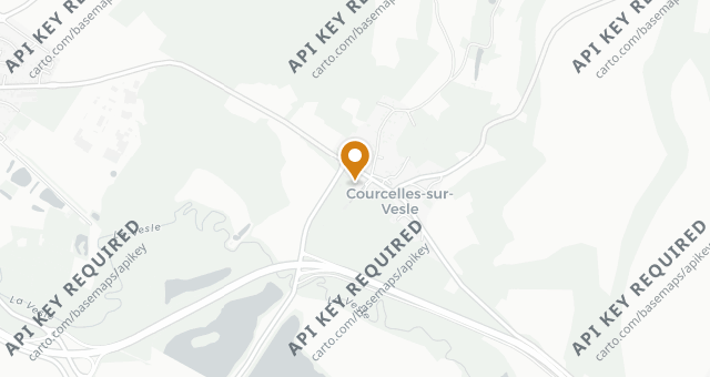 Map showing La Table de Courcelles - Château de Courcelles