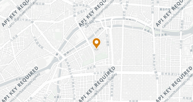 Map showing Kyomachibori Nakamura