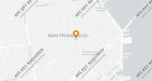 Map showing MKT Restaurant and Bar