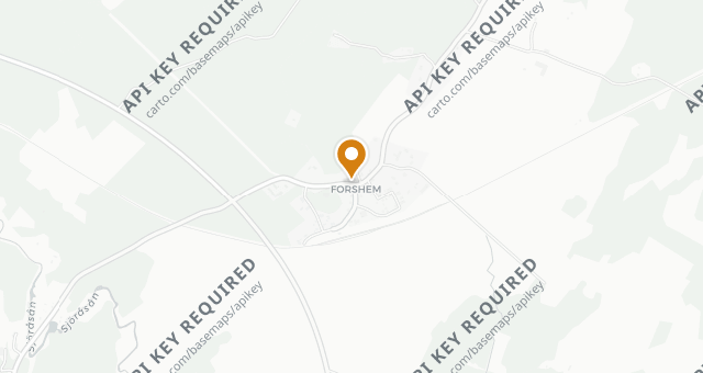 Map showing Forshems Gästgivaregård