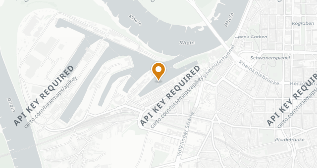 Map showing Lido Hafen