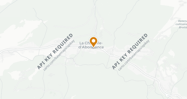 Map showing Les Gentianettes