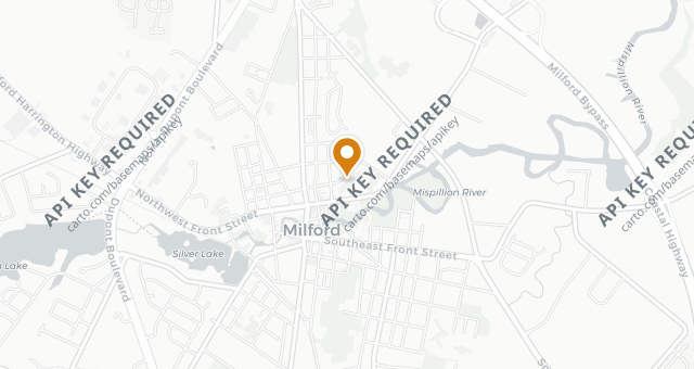 Map showing Benvenuto Restaurant