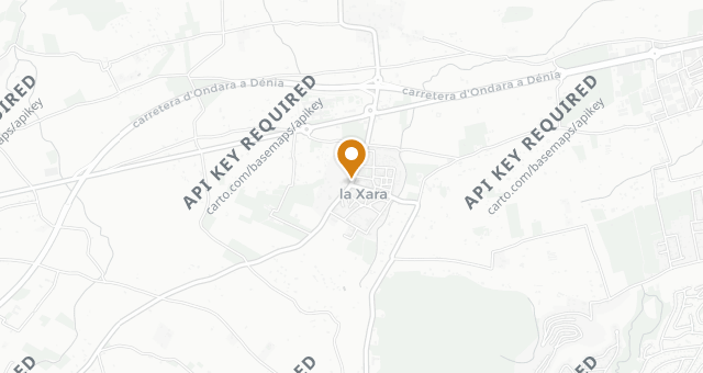 Map showing El Carreter