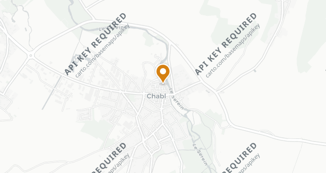 Map showing Au Fil du Zinc