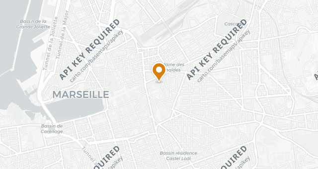 Map showing Café Zitoune