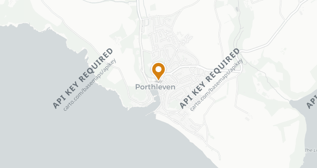 Map showing The Square at Porthleven