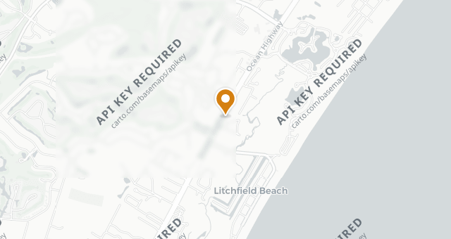 Map showing Perrone's Restaurant and Bar