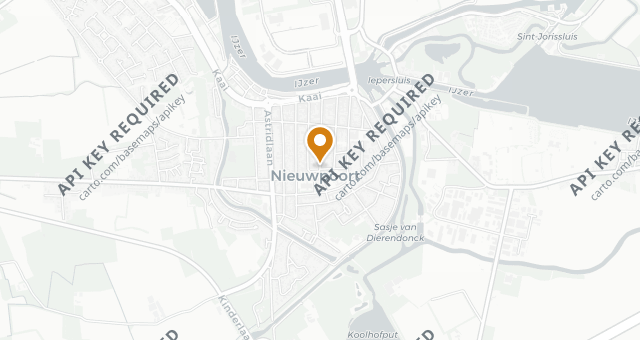 Map showing Brasserie Nieuwpoort