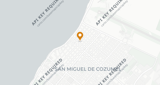 Map showing Alfredo Di Roma Cozumel