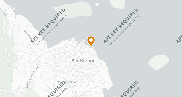 Map showing Reading Room Restaurant at The Bar Harbor Inn