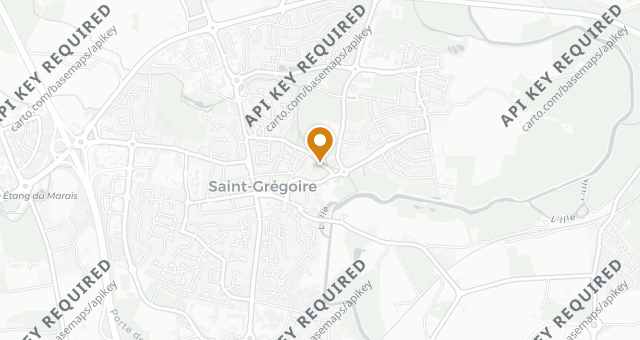 Map showing Maison Ronan Kervarrec