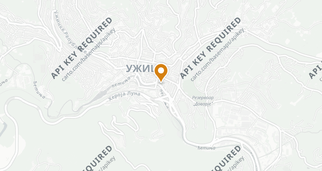 Map showing RESTORAN ALEKSANDAR GOLD