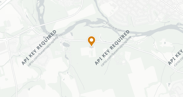 Map showing Langdon Hall