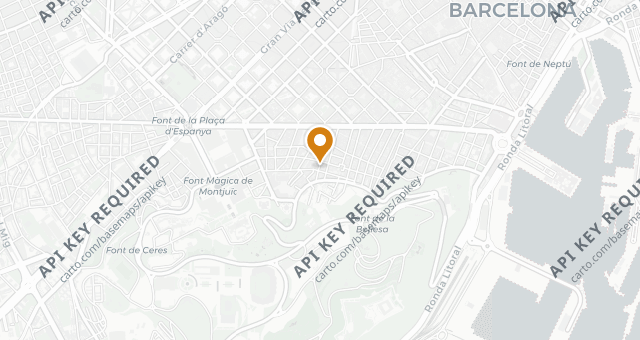 Map showing Taberna Noroeste