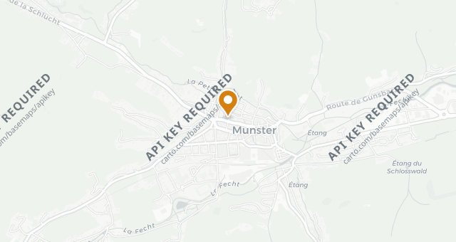 Map showing Auberge aux 4 Saisons