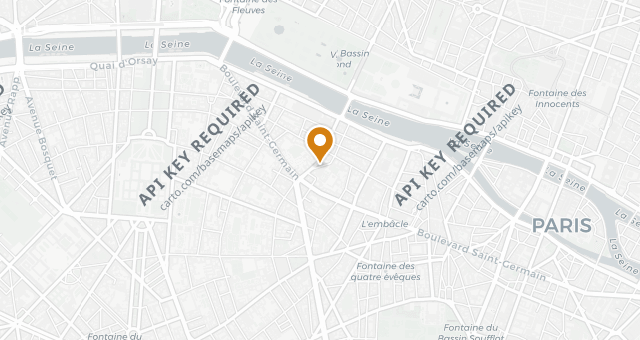 Map showing L'Atelier Saint Germain De Joël Robuchon