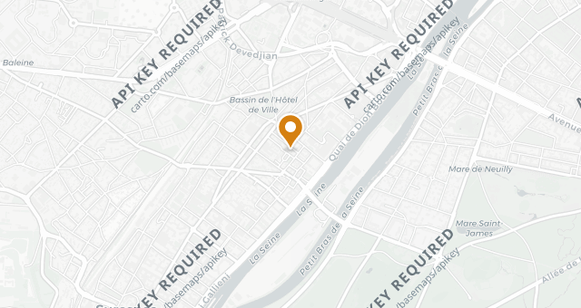 Map showing L'Andouille