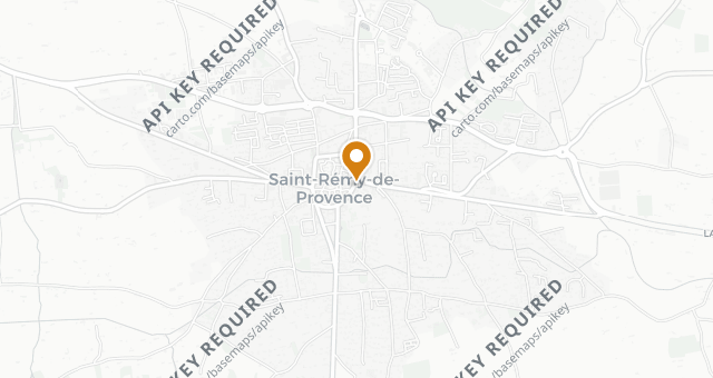 Map showing L'Auberge de St-Remy